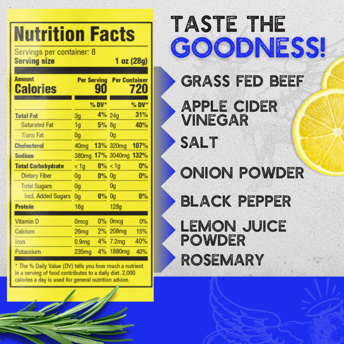 Lemon Pepper Biltong