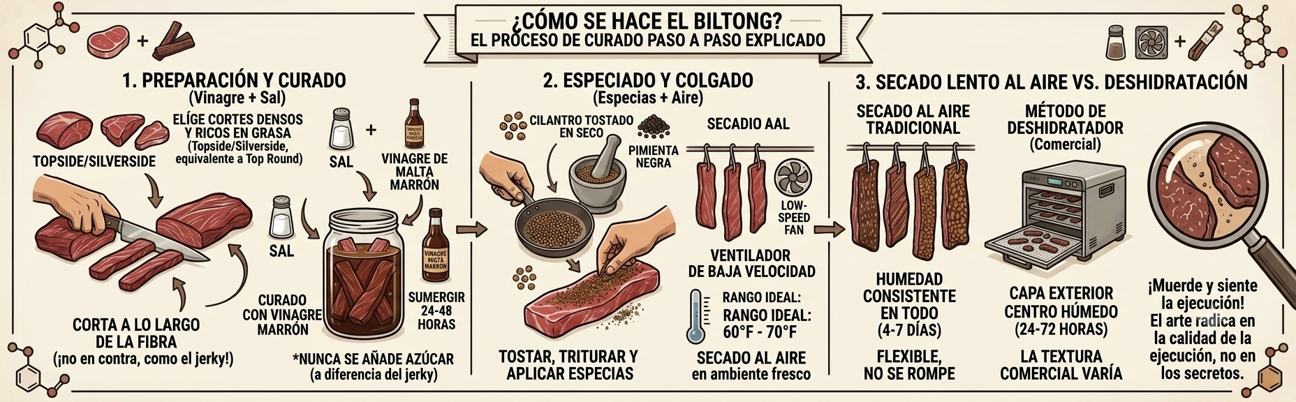 How is biltong made