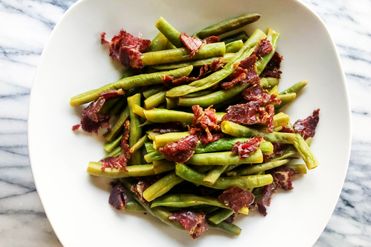 Whole30 Recipes - InstantPot Lemon Pepper Biltong and Green Beans