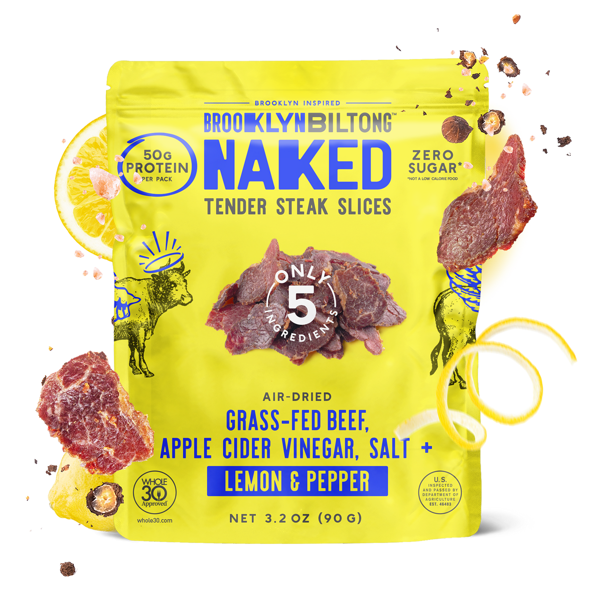 Lemon Pepper Biltong 3.2 OZ