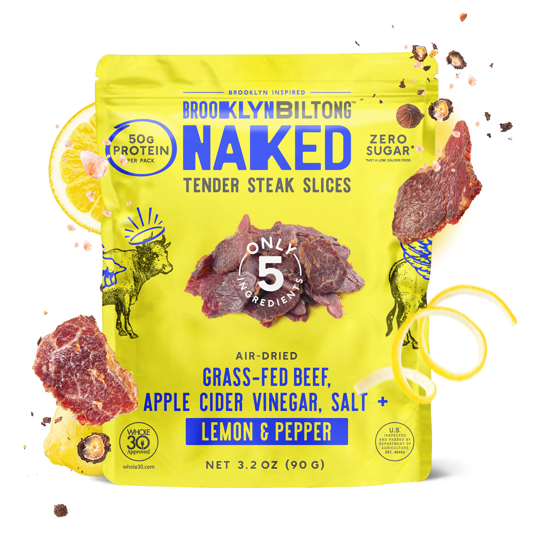 Lemon Pepper Biltong 3.2 OZ