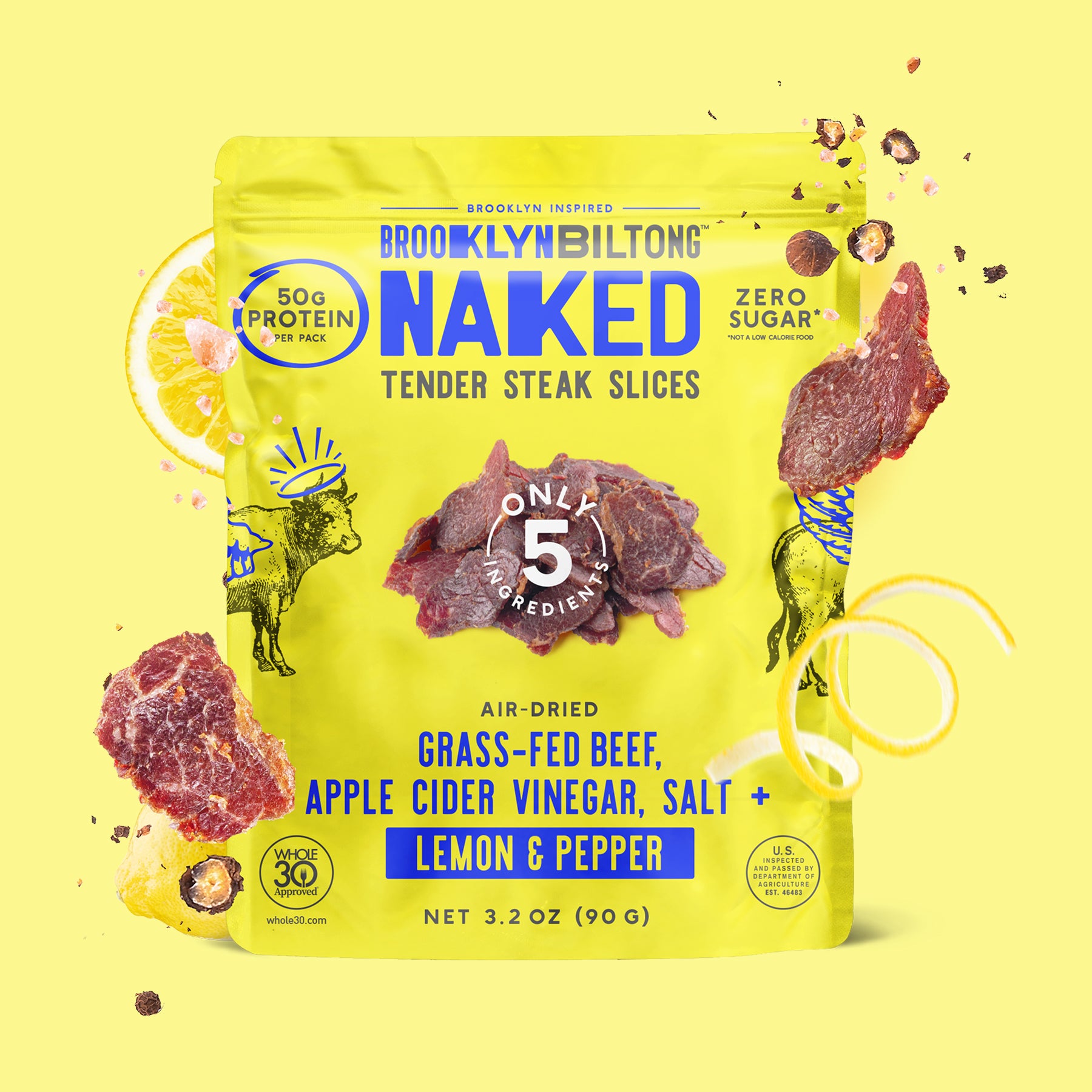 Lemon Pepper Biltong 3.2 OZ