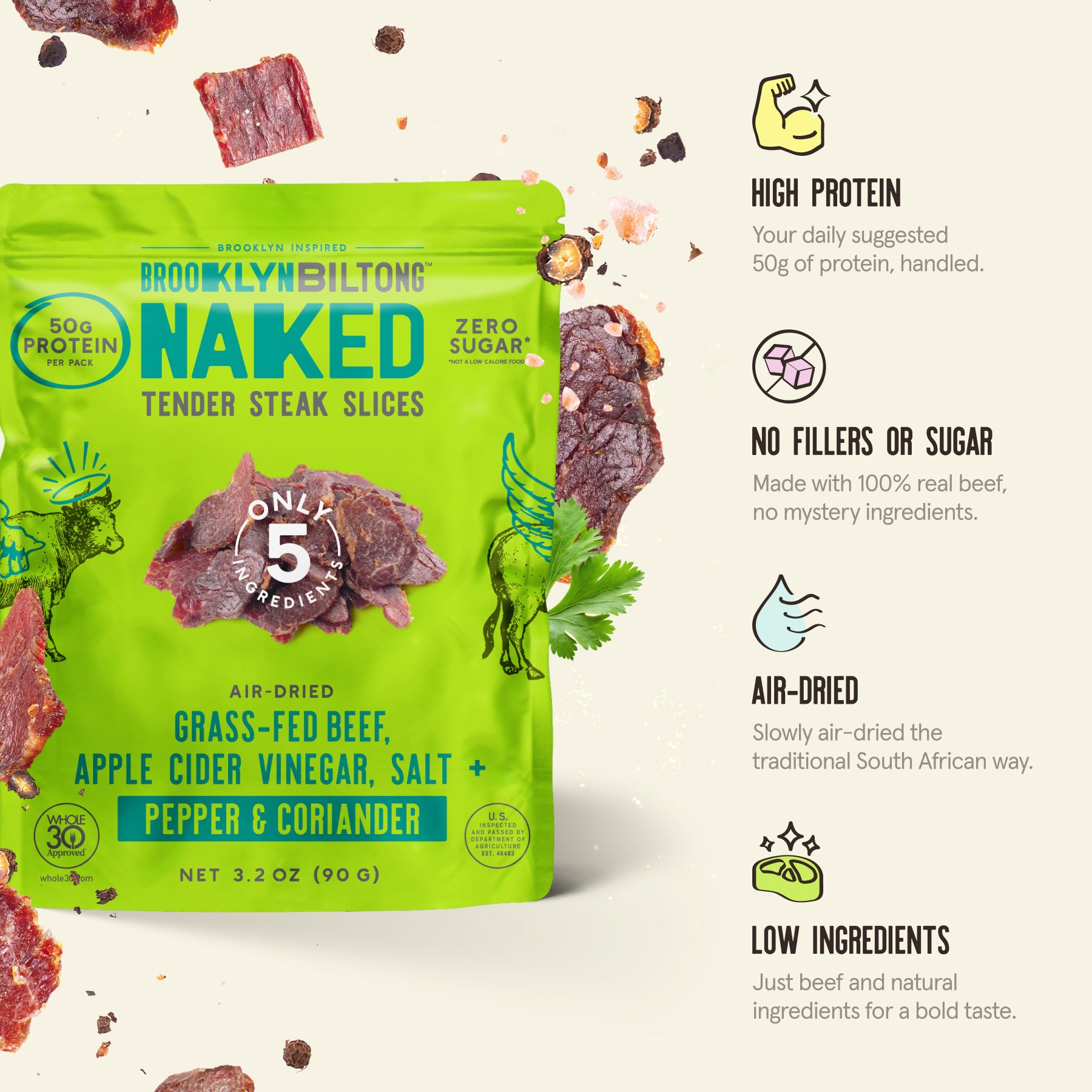 Pepper Coriander Biltong 3.2 OZ