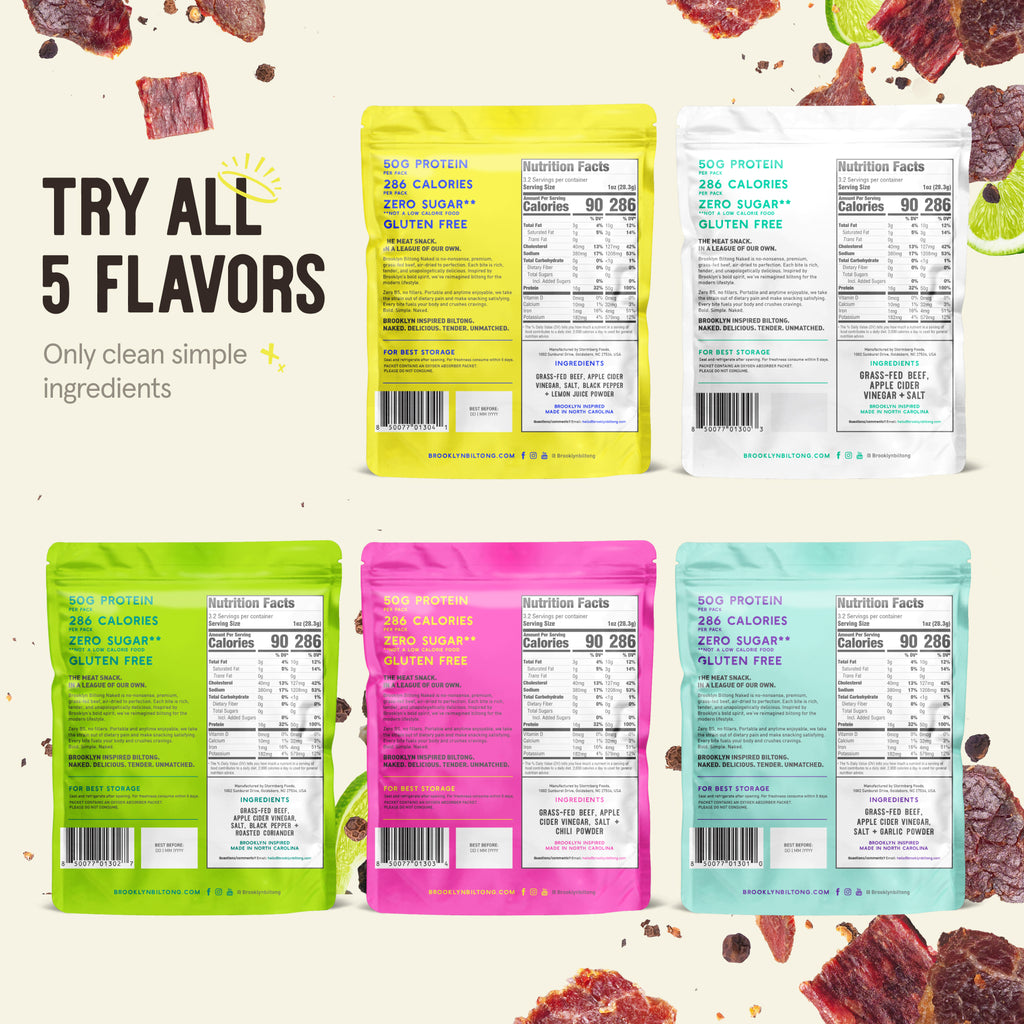 Variety Steak Slices Pack - Premium Air-Dried Beef – Brooklyn Biltong