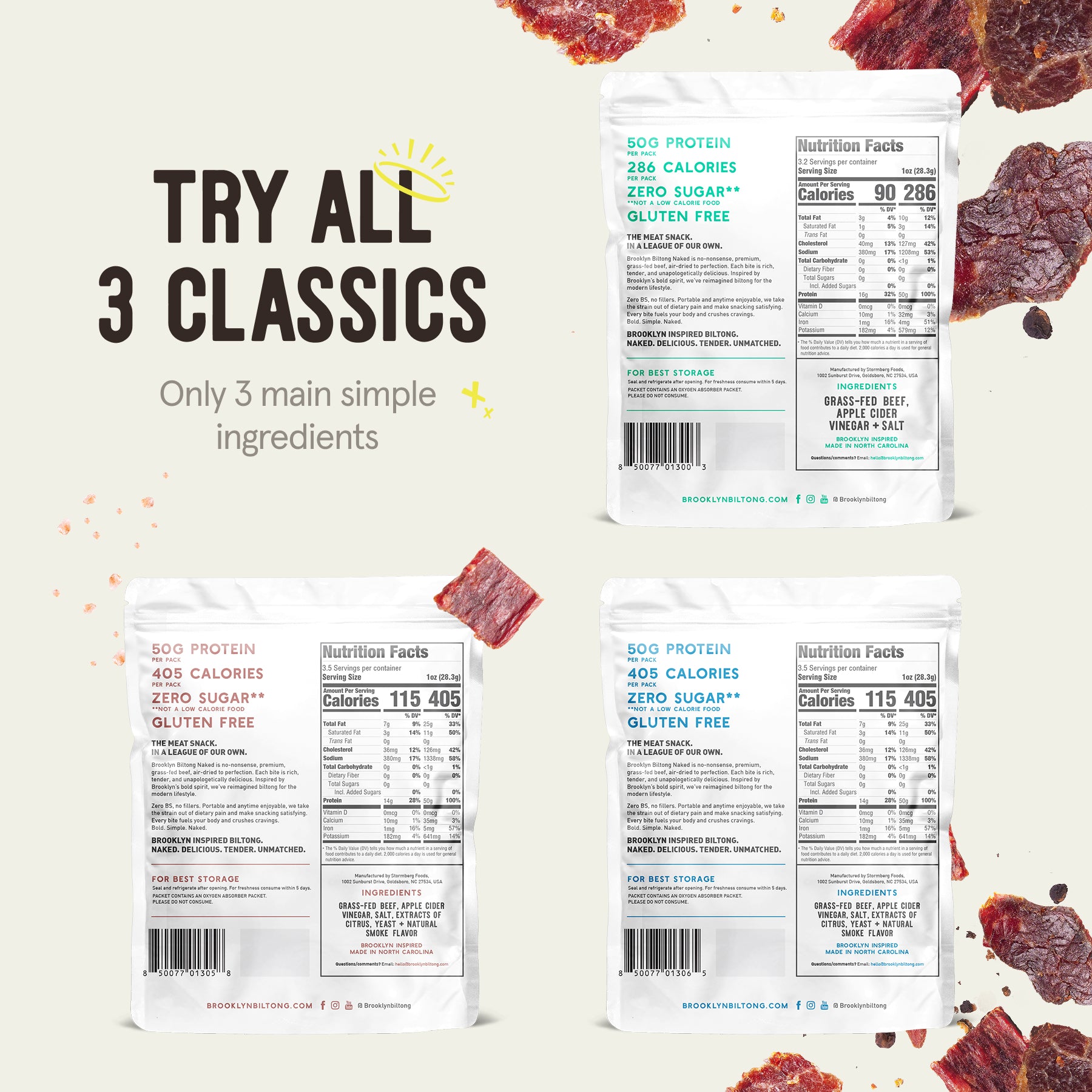 Naked Classic Biltong Pack