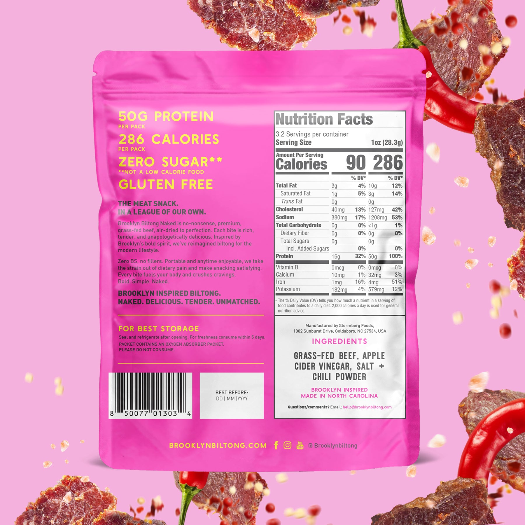 Chili Biltong 3.2 OZ